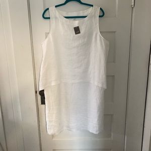 J Jill white pure Jill linen dress XL